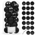 Set globuri de Craciun, 20 bucati, 3 modele, 4cm, negru [9]