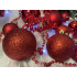 Set globuri si decoratiuni de Craciun, 51 piese, diverse dimensiuni, rosu [12]