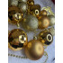 Set globuri si decoratiuni de Craciun, 51 piese, diverse dimensiuni, auriu [13]