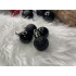 Set globuri de Craciun, 25 bucati, 3 modele, 2,5cm si 4cm, negru [17]