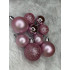 Set globuri de Craciun, 100 bucati, 3-6cm, roz [15]