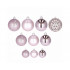Set globuri de Craciun, 100 bucati, 3-6cm, roz [7]