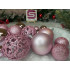 Set globuri de Craciun, 100 bucati, 3-6cm, roz [10]