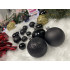 Set globuri de Craciun, 100 bucati, 3-6cm, negru auriu [25]