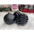 Set globuri de Craciun, 20 bucati, 5 modele, 6cm, negru [22]