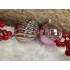 Set globuri de Craciun, 20 bucati, 5 modele, 6cm, roz [21]