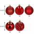 Set globuri de Craciun, 20 bucati, 5 modele, 6cm, rosu [7]