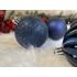 Set globuri de Craciun, 20 bucati, 5 modele, 6cm, albastru inchis [23]