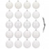 Set globuri de Craciun, 20 bucati, 5 modele, 6cm, alb [2]