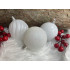 Set globuri de Craciun, 20 bucati, 5 modele, 6cm, alb [25]