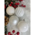 Set globuri de Craciun, 20 bucati, 5 modele, 6cm, alb [26]
