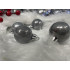 Set globuri de Craciun, 37 bucati, 3-8cm, argintiu [8]