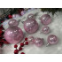 Set globuri de Craciun, 37 bucati, 3-8cm, roz [14]