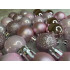 Set globuri de Craciun, 30 bucati, 4 modele, 3cm, roz [20]
