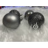 Set globuri de Craciun, 30 bucati, 3 modele, 4/5/6cm, gri argintiu [16]