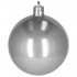 Set globuri de Craciun, 30 bucati, 3 modele, 4/5/6cm, gri argintiu [5]