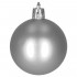 Set globuri de Craciun, 30 bucati, 3 modele, 4/5/6cm, gri argintiu [7]