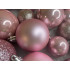 Set globuri de Craciun, 30 bucati, 3 modele, 4/5/6cm, roz [17]