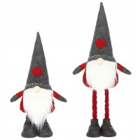 Figurina Craciun, Spiridus, picioare telescopice, inaltime extensibila 52-67cm Figurina Craciun, Spiridus, picioare telescopice, inaltime extensibila 52-67cm