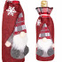 (DL) Decoratiune Craciun, husa model gnom pentru sticle, 29cm, rosu [7]