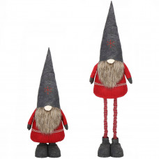 (DL) Figurina Craciun, Spiridus, picioare telescopice, inaltime extensibila 95-160cm