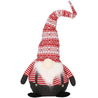 Figurina Craciun, Spiridus cu bluza in dungi, inaltime 80cm Figurina Craciun, Spiridus cu bluza in dungi, inaltime 80cm