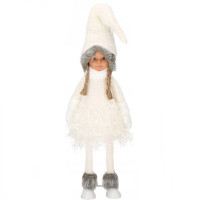 Figurina Craciun, Papusa cu impletituri, inaltime 56cm