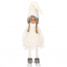 Figurina Craciun, Papusa cu impletituri, inaltime 56cm