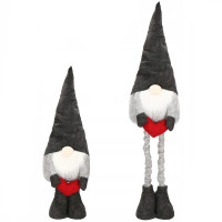 Figurina Craciun, Spiridus, picioare telescopice, inaltime extensibila 63-93cm Figurina Craciun, Spiridus, picioare telescopice, inaltime extensibila 63-93cm