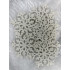 Decoratiune brad fulg de zapada, set 8 bucati, 8cm, alb [13]