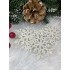 Decoratiune brad fulg de zapada, set 8 bucati, 8cm, alb [19]