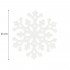 Decoratiune brad fulg de zapada, set 8 bucati, 8cm, alb [10]