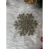 Decoratiune brad fulg de zapada, set 8 bucati, 8cm, auriu [14]