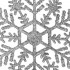 Decoratiune brad fulg de zapada, set 12 bucati, 10cm, argintiu [5]