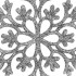 Decoratiune brad fulg de zapada, set 12 bucati, 10cm, argintiu [7]