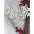 Decoratiune brad fulg de zapada, set 12 bucati, 9-10cm, alb [20]