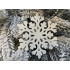 Decoratiune brad fulg de zapada, set 12 bucati, 9-10cm, alb [24]