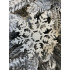 Decoratiune brad fulg de zapada, set 12 bucati, 9-10cm, alb [25]