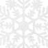 Decoratiune brad fulg de zapada, set 12 bucati, 9-10cm, alb [7]