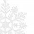 Decoratiune brad fulg de zapada, set 12 bucati, 9-10cm, alb [8]