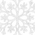 Decoratiune brad fulg de zapada, set 12 bucati, 9-10cm, alb [9]