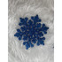 Decoratiune brad fulg de zapada, set 12 bucati, 10cm, albastru [16]