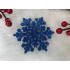 Decoratiune brad fulg de zapada, set 12 bucati, 10cm, albastru [18]