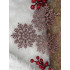 Decoratiune brad fulg de zapada, set 12 bucati, 10cm, roz [16]