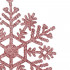 Decoratiune brad fulg de zapada, set 12 bucati, 10cm, roz [7]