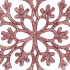 Decoratiune brad fulg de zapada, set 12 bucati, 10cm, roz [8]