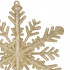 Decoratiune brad fulg de zapada, 30cm, auriu cu sclipici [8]