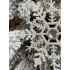 Decoratiune brad fulg de zapada cu cristal, set 2 bucati, 12cm, alb [14]