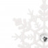 Decoratiune brad fulg de zapada cu cristal, set 2 bucati, 12cm, alb [6]