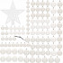 Set globuri si decoratiuni de Craciun, 100 piese, diverse dimensiuni cu stea, alb [2]